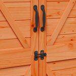 vidaXL Abri de jardin Marron 106 x 56 x 176 5 cm Bois d'ingénierie