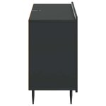 vidaXL Buffet avec tiroir Noir 89 x 34 5 x 62 cm Bois d'ingénierie
