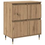 vidaXL Buffets 2 Pièces chêne artisanal 120 x 35 x 70 cm