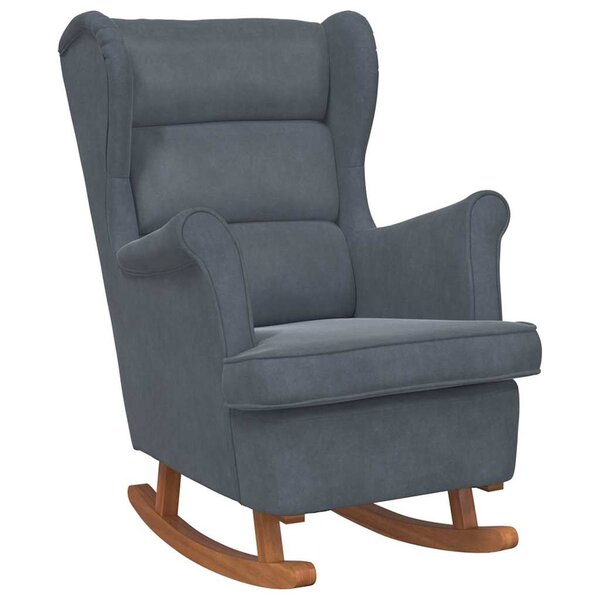 vidaXL Chaise à bascule Gris foncé 92 x 71 x 100 cm Contreplaqué