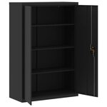 vidaXL Classeur noir 90x40x180 cm acier