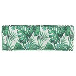 vidaXL Coussin de Palette pour Banc Style Feuille 120x40x8 cm Tissu Oxford