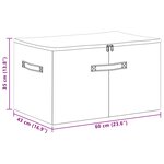 vidaXL Boîte de rangement 2 pc Tissu intissé 60 x 43 x 35 cm 90 3 L