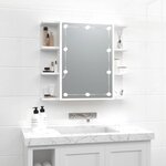 vidaXL Armoire à miroir avec LED Blanc 70x16 5x60 cm
