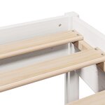 vidaXL Cadre de lit sans matelas blanc 180x200 cm bois massif de pin