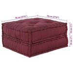 vidaXL Pouf modulaire marron 70x70x36 tissu