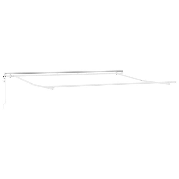 vidaXL Cadre d'auvent Blanc 450 × 300 cm Aluminium