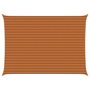 vidaXL Voile d'ombre Orange et marron 7 x 5 m 100   polyester Oxford