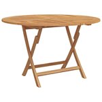 vidaXL Ensemble de salle à manger pour jardin 5 Pièces Marron Teck massif