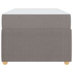 vidaXL Cadre de lit avec matelas Taupe 100 x 200 cm tissu