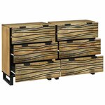 vidaXL Buffets 2 Pièces Marron 60 x 33.5 x 75 cm bois de manguier massif