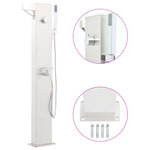 vidaXL Robinet de douche de jardin 110 cm Acier inoxydable