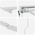 vidaXL Cadre de store rétractable électrique Blanc 3 5 x 2 5 m Acier