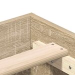 vidaXL Cadre de lit sans matelas chêne sonoma 100x200 cm