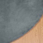 vidaXL Tapis en Fourrure Synthétique de Lapin Olite Anthracite