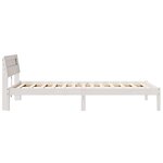 vidaXL Cadre de lit Blanc 75 x 190 cm Bois massif en pin