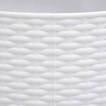 vidaXL Jupe de sapin de Noël blanc Ø65x23 cm plastique