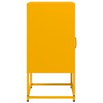 vidaXL Table de chevet jaune moutarde 36x39x78 cm acier laminé à froid
