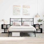 vidaXL Cabinet de chevet 2 Pièces Chêne noir 50 x 30 x 51 5 cm