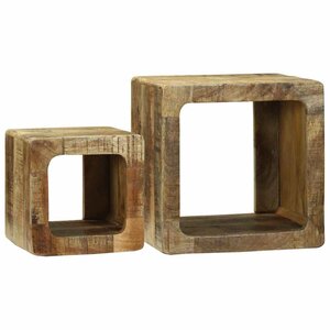 vidaXL Unité TV 36x36x30 cm en bois massif de manguier