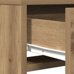 vidaXL Table de Toilette Marron 50 x 41 x 140 cm Bois d'ingénierie