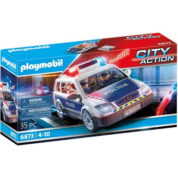 PLAYMOBIL 6873 - Voiture de policiers avec gyrophare et sirène
