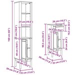 vidaXL Ensemble de mobilier de salle de bain FLORO 4 Pièces Blanc