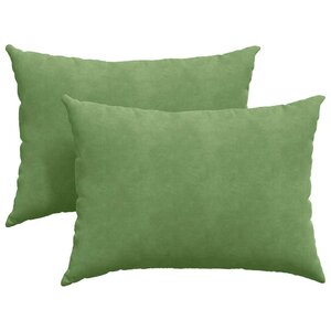 vidaXL Coussins de canapé 2 Pièces Vert clair 70 x 50 cm