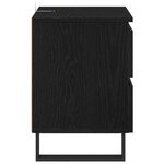vidaXL Cabinet de chevet Chêne noir 40 x 35 x 50 cm Bois d'ingénierie