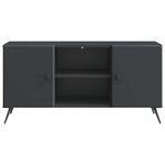 vidaXL Meuble TV 102 x 34 5 x 50 cm Noir Bois d'ingénierie