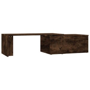 vidaXL Table basse Chêne fumé 150x50x35 cm Bois d'ingénierie