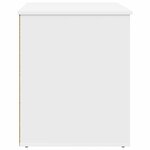 vidaXL Maison pour chat Blanc 53 x 52 x 62 cm Bois d'ingénierie