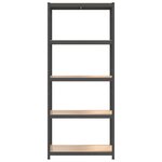 vidaXL Étagère de rangement 5 niveaux Anthracite Acier bois ingénierie