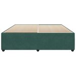 vidaXL Cadre de lit sans matelas vert foncé 180x200 cm velours