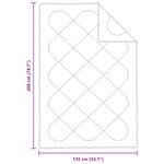 vidaXL Duvet toutes saisons avec oreiller 2 Pièces Blanc Microfibre
