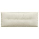 vidaXL Coussin de Dos Crème 120 x 50 cm Tissu en velours côtelé