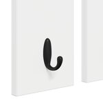 vidaXL Porte-manteau mural Blanc 85 x 10 x 45 cm Bois d'ingénierie