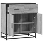 vidaXL Buffet sonoma gris 68x35x76 cm bois d'ingénierie