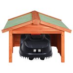 vidaXL Garage de tondeuse à gazon 72x87x50 cm Bois de sapin solide