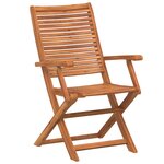 vidaXL Chaises de jardin pliantes lot de 8 57x66x95 cm bois d'acacia