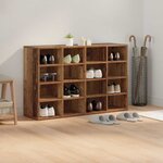 vidaXL Cabinet à chaussures avec étagère Bois ancien 103 x 30 x 67 cm