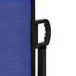 vidaXL Auvent latéral rétractable bleu 180x600 cm