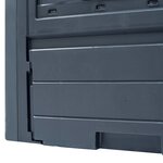 vidaXL Composteurs de jardin 2 Pièces Gris 60x60x73 cm 520 L