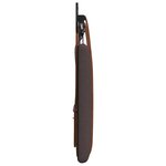 vidaXL Tête de lit suspendue Avec lumière LED Marron foncé PU antique