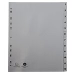 Intercalaires Imprimés Numériques Pp Recyclé Gris - 12 Positions - A4 - Gris - X 20 - Exacompta