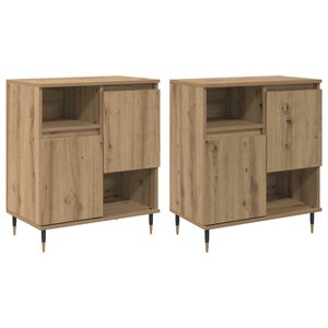 vidaXL Buffets 2 Pièces chêne artisanal