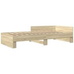 vidaXL Cadre de lit sans matelas chêne sonoma 75x190 cm