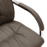 vidaXL Chaise de bureau cantilever Taupe Tissu
