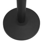 vidaXL Colonnes avec bandes 4 Pièces Barrière d'aéroport Fer Noir