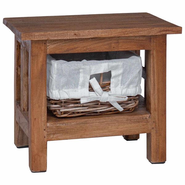 vidaXL Table d'appoint Marron Bois massif d'acajou